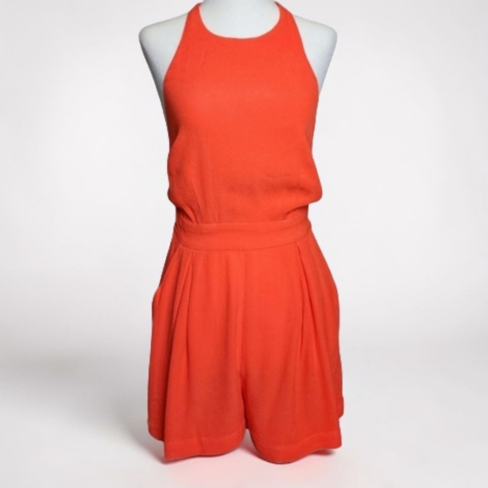TigerLily Orange Viana Viscose Playsuit Romper
